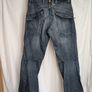 G-Star RAW R3301 Mens Jeans W34 L34 Blue Distressed Utility Y2K Denim Image 6