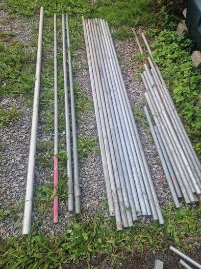galvanised poles