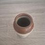 Antique Salt Glazed Stoneware Jar, English Cream Jar: Rustic Pottery Image 5