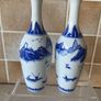 Chinese Pair Eggshell Porcelain Colbalt Blue/ White Elegant Vases Image 9