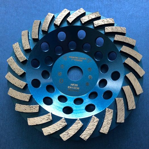 Diamond grinding disc, cup, wheel 180mm 7" inch concrete, stone