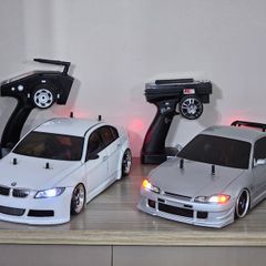 Two 1/10 scale RC Drift Cars