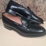 Mens Herring Fletcher Tasselled Rubber Sole Shoes Black Leather Slip On Size Uk 10.5 Eu 44.5 Image 2