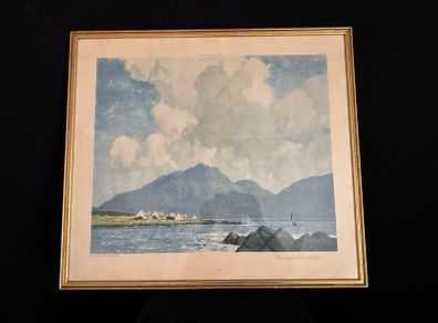 Set of 3 Vintage Paul Henry R.H.A. Framed Prints - W.J. Stacey London (c.1930s)
