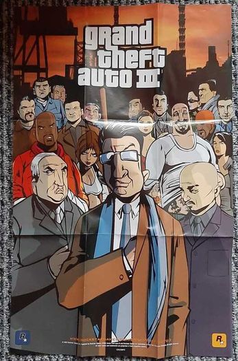 Grand Theft Auto III PC CIB  Discs, Manual & Original Map Poster