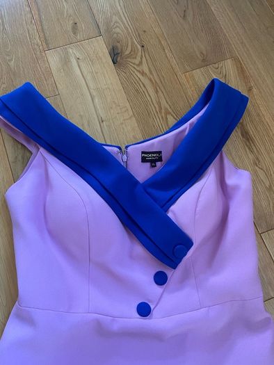 Phoenix V Occasion Dress Blue & Pink