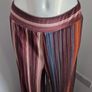 New. Gorgeous Royal Bell Wide Leg Velour-feel striped trousers. Fit 8-12. Image 2