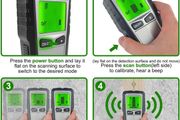 5 in 1 Stud Finder Wall Scanner - Stud Detector Wall Finder Edge Center Finding Electronic Stud Sensor Beam Joist Detector with LCD Display for Wood AC Wire Metal Studs Cable Joist Detection