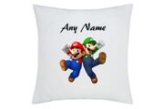 Mario printed Cushion cover personalised with name on it