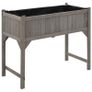 Raised Garden Bed with Greenhouse 120x54x120 cm Fir Wood Image 4