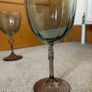 Retro Two Tone Ribbed Wine Glasses Image 2
