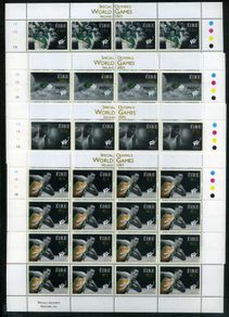 2003 Ireland 11th Special Olympics in Dublin  Commemorative Stamp Sheetlet Plate 1A1A1A1A Mint Never Hinged (MNH)