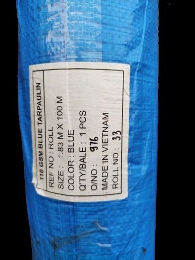 Scaffolding Sheeting Blue 1.8m x 100m (6'-328') 110 GSM