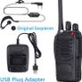 FREE SHIPPING 8 Pack 88E Long Range Walkie Talkie USB Rechargeable 16CH Walky Talky Radio with Earpieces and LED Light Voice Prompt for Field Survival Biking and Hiking Image 6