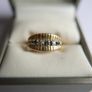 Victorian 14K Gold Two Stone Sapphire & Diamond Ring size L1/2 - 5,1g Image 5
