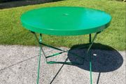 Vintage Metal Overton foldable garden table c1960