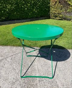 Vintage Metal Overton foldable garden table c1960