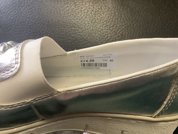 Loafers Rieker silver size 7 (40)