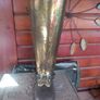 Brass tall cowboy boot umbrella stand, D18 Image 3