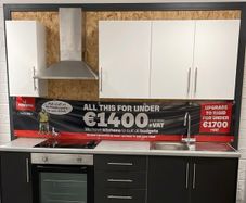 Complete  6 unit kitchen with appliances