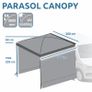Camper Van Awning Canopy 2.6m x 2.6m  Waterproof Sun Shelter with Side Panels Image 3
