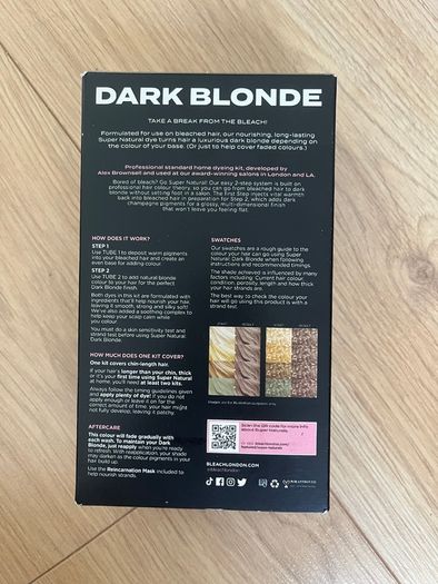 Hair dye - dark blonde