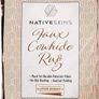 Cowhide Rug (4.6ft x 5.2ft) - Cow Print Area Rug for a Western Boho Decor - Synthetic, Cruelty-Free Animal Hide Carpet with No-Slip Backing Image 3