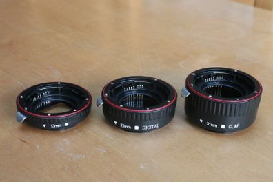 3 Piece Macro Extension Tube Set