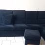 L shape sofa and armchair c/w 3 footstools Image 2