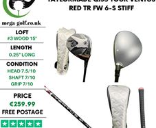 Taylormade Qi35 Tour #3 Wood 15 Degree / Ventus Red TR Fw 6-S Stiff