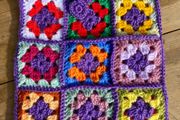 Hand Crochet Granny Squares Hot Water Bottle Cover
