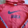 Barcelona fc Nike hoodie size large boys Image 5