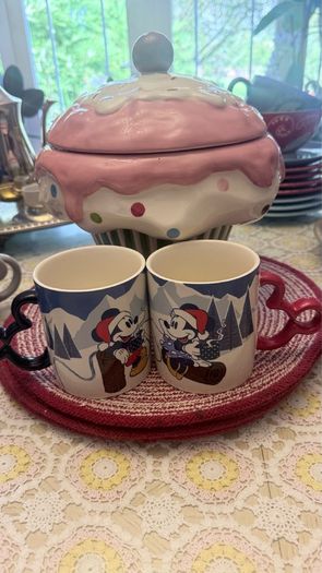 Christmas Disney Mugs Mickey Minnie