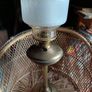 Large Vintage Brass Kerosene Lamp Image 5
