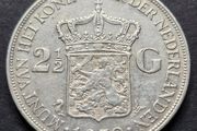 1930 Netherlands  2 1/2 Gulden - Wilhelmina Silver coin