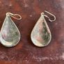 Red Coral & Turquoise Tibetan Silver Earrings Image 2