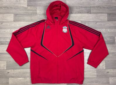 Vintage 2009 Adidas Liverpool Rain Jacket Mens Large