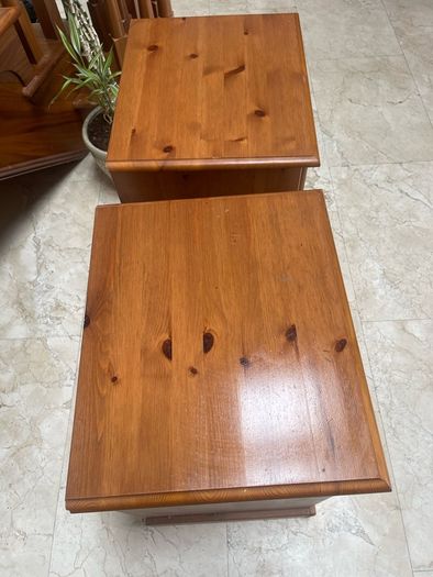 Matching Pair Of Pine Bedside Lockers - Tables - Can Deliver