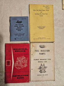 Lister Air Cooled Diesel Engines Pocket Reference Book Plus 3 Other Books On Engineering.  All In Good Condition.  See Photos For Same.