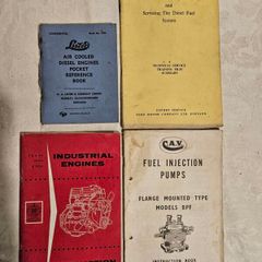 Lister Air Cooled Diesel Engines Pocket Reference Book Plus 3 Other Books On Engineering.  All In Good Condition.  See Photos For Same.