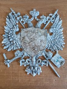 Vintage Cast Aluminum Family Crest/Herald