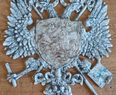 Vintage Cast Aluminum Family Crest/Herald