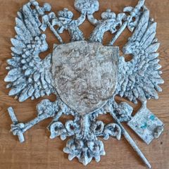 Vintage Cast Aluminum Family Crest/Herald