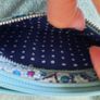 Vera Bradley Wristlet Purse teal blue ornate design in excellent condition with no issues and was hardly used FREE STANDARD POSTAGE INCLUDED Image 9