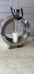 Silver Porthole Candle Holders