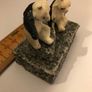 Two Panda's on Granite base ornament Image 3
