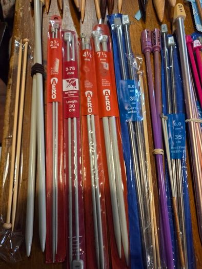 180 Pairs of Knitting Needles + Extras