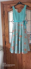 Mint & Coral dress