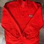 Vintage Reebok Red/Orange Fleece Quarter Zip Pullover Jacket Y2K Size L-XL Image 2