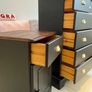 Solid wood chest of drawers and bedside locker Image 3